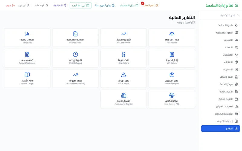 التقارير المالية