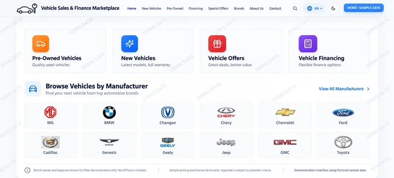 Sections and brands