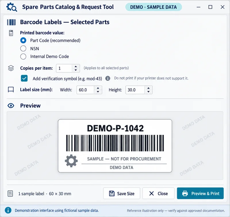 Barcode labels