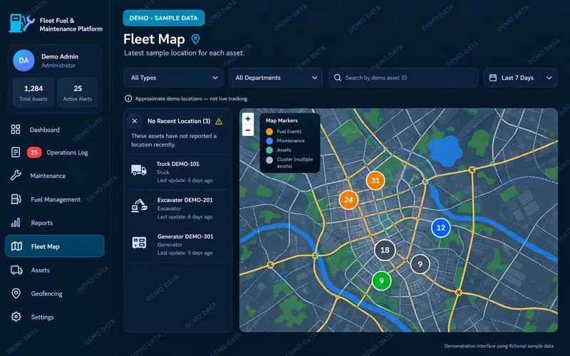Fleet map